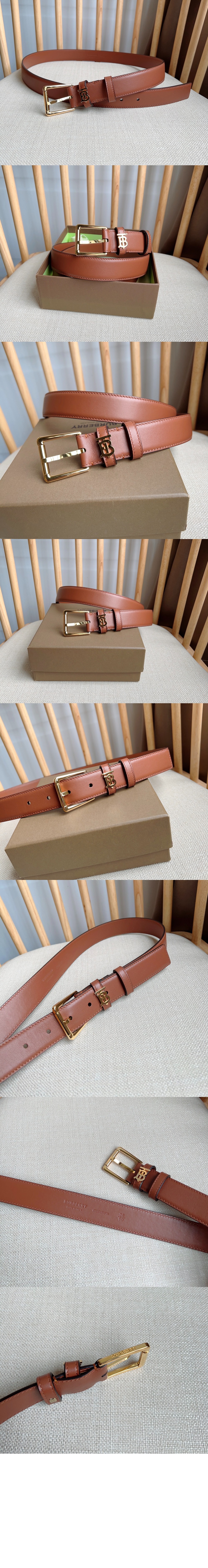 버버리 소가죽 벨트 80556011