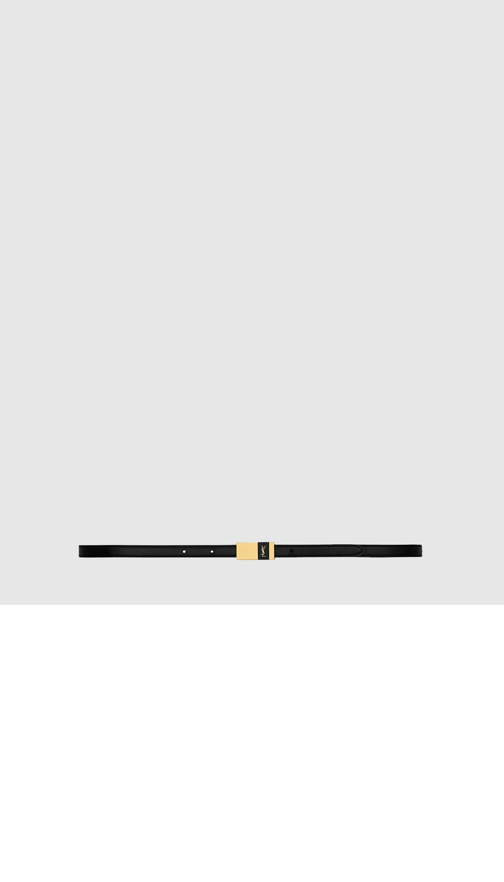 생로랑 가죽 소재의 슬림 앵커 벨트 789200