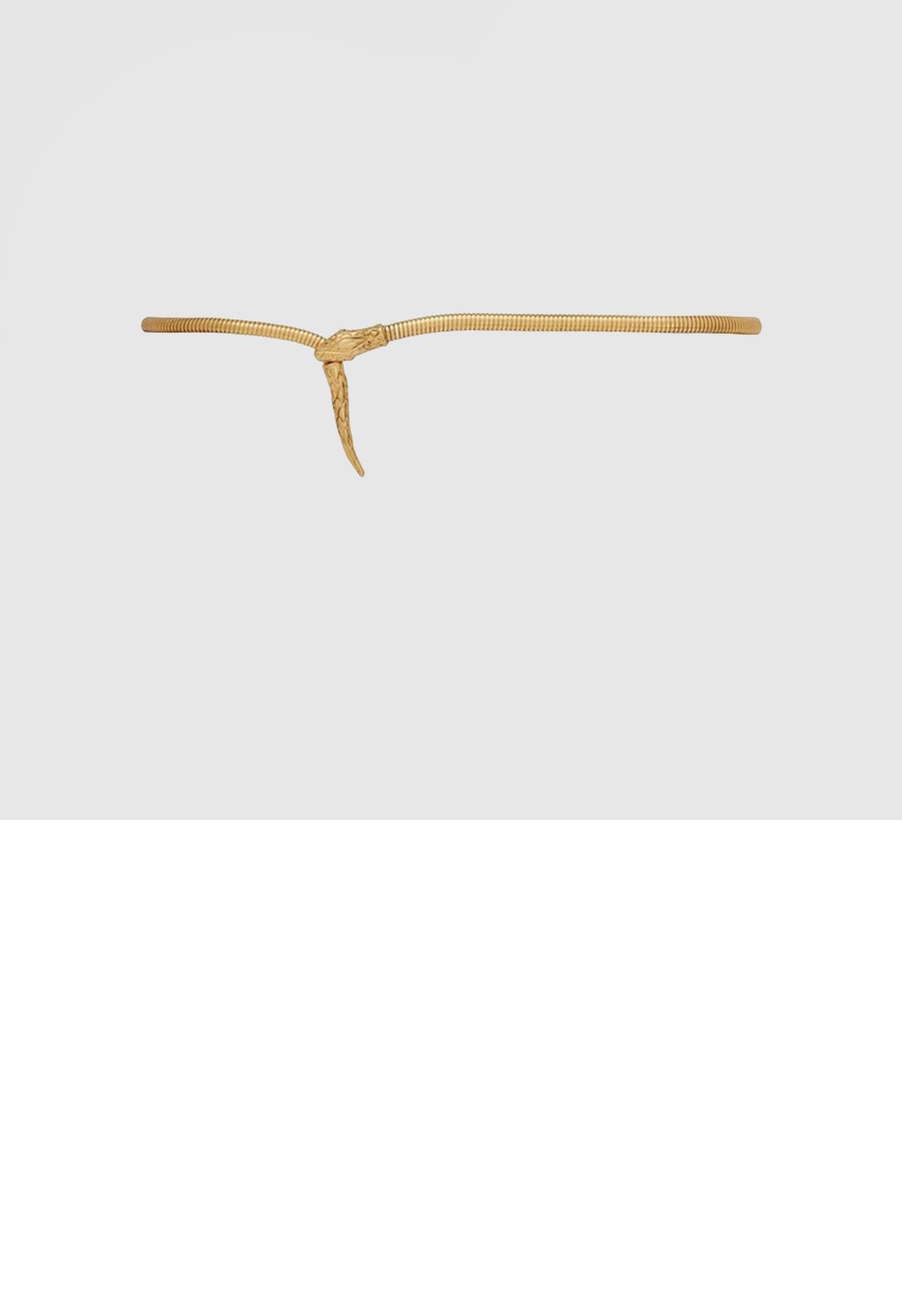 생로랑 스네이크 헤드 스네이크 테일 메탈 체인 벨트 701155