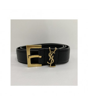 생로랑 CASSANDRE 슬림 벨트 BLACK 2CM