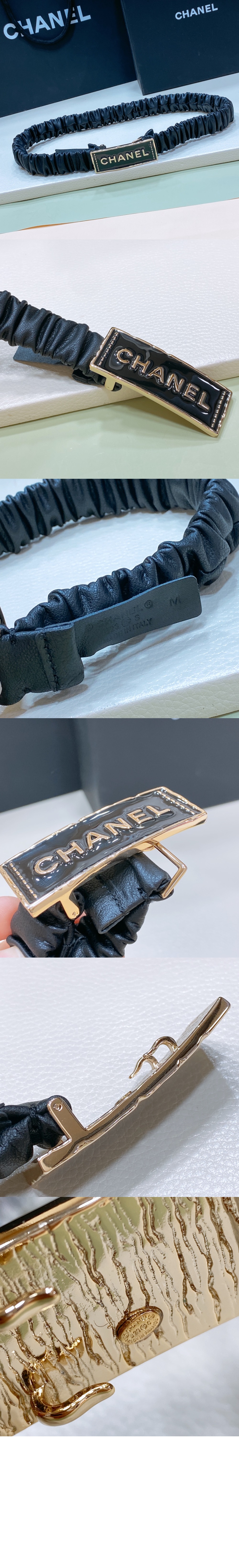 샤넬 로고 잠금 벨트 AA9096