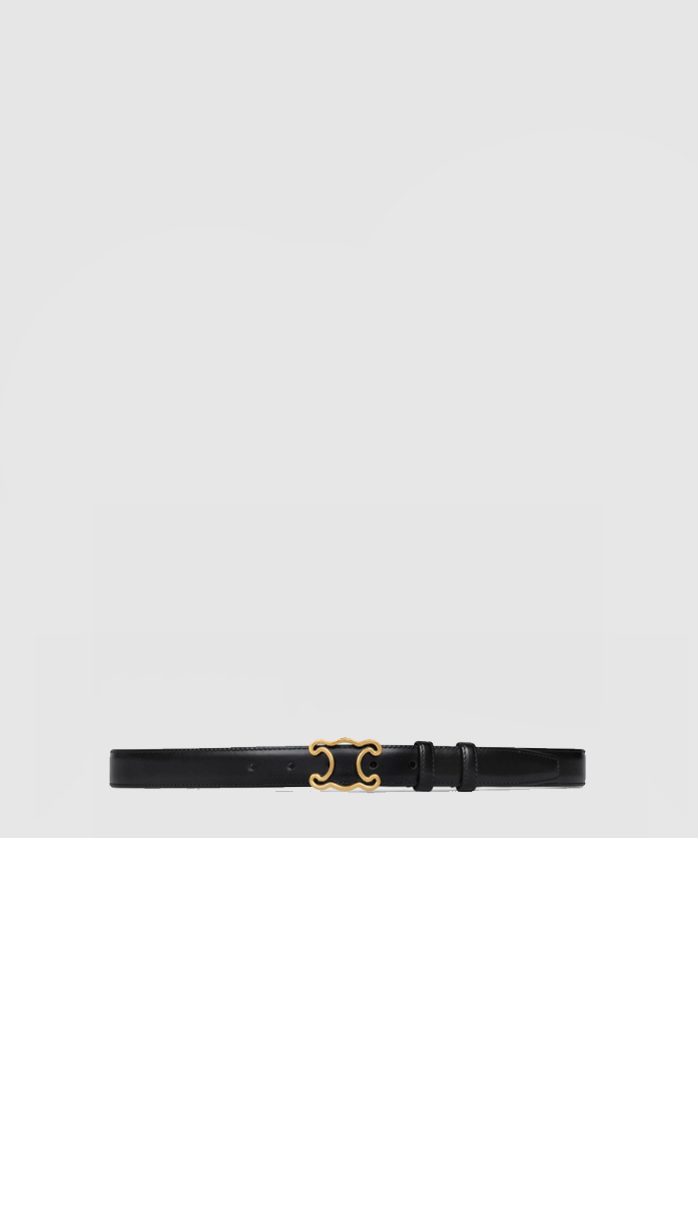 셀린느 트라이엄프 프레임 미디엄 사이즈 스무스 소가죽 벨트 45BCC3