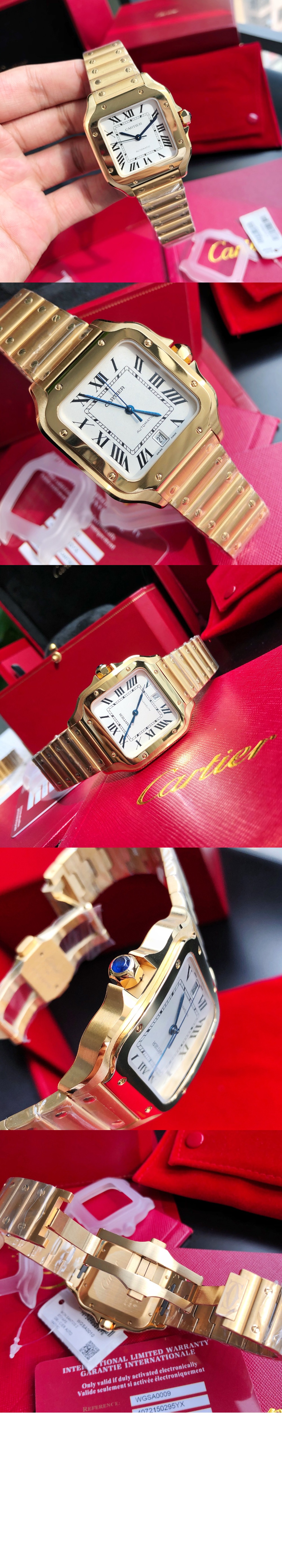 까르띠에 산토스 드 까르띠에 워치 35 WGSA0030