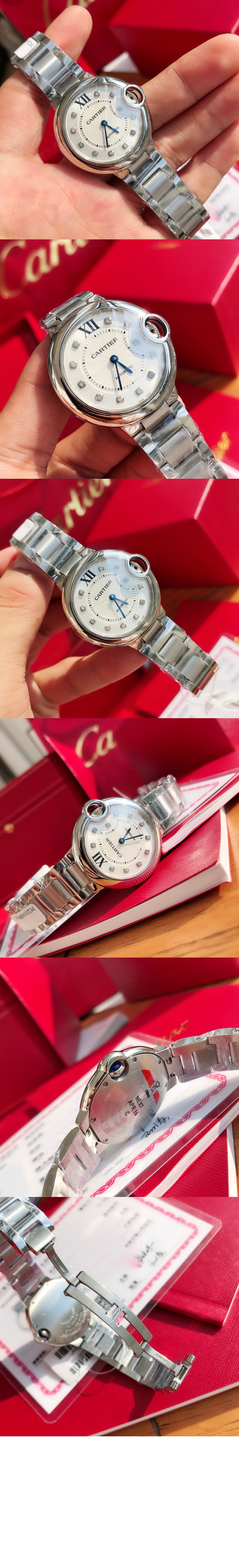 까르띠에 롱 블루 드 까르띠에 워치 33 W4BB0021