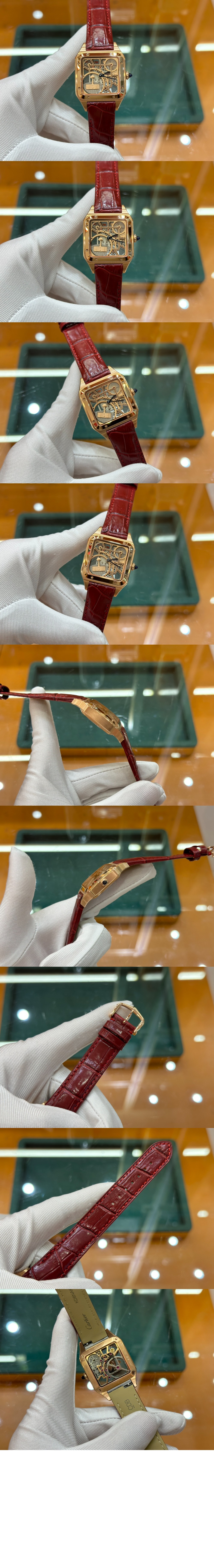 까르띠에 산토스 뒤몽 스켈레톤 31 WHSA0030