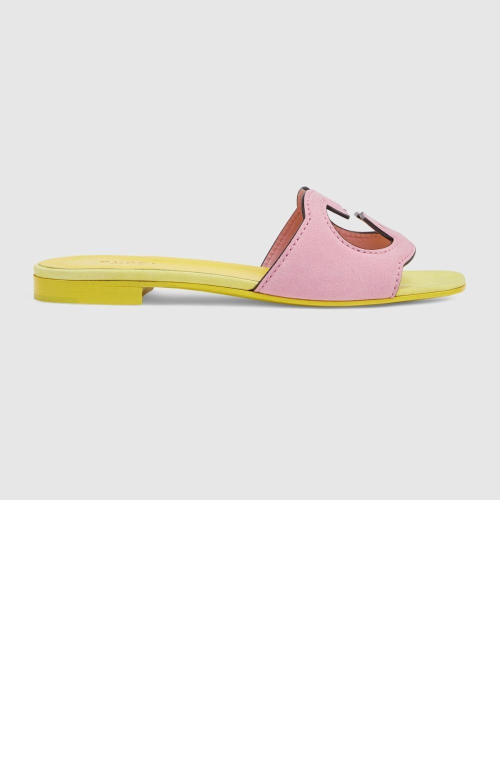 구찌 인터로킹 G 컷아웃 샌들 694451