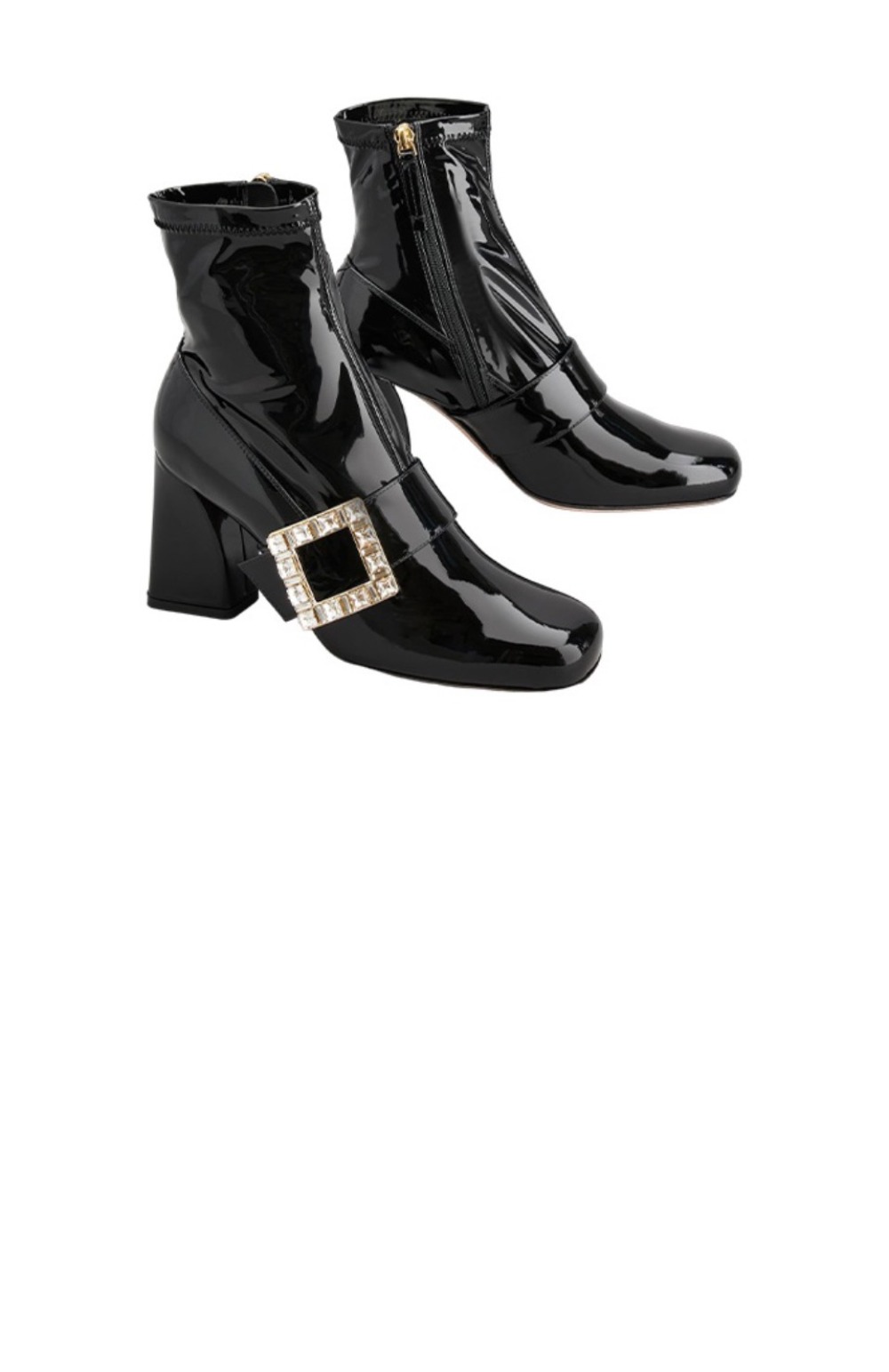 로저비비에 라이스톤 버클 앵클 부츠 5223