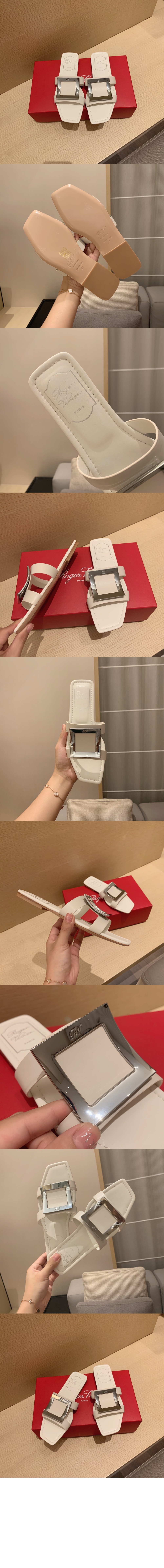 로저비비에 버클 레더 슬리퍼 5042