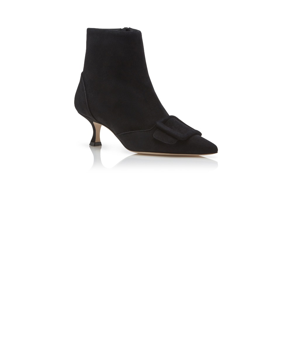 마놀로블라닉 베일로 스웨이드 앵클부츠