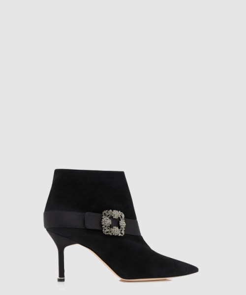 마놀로블라닉 베일로 스웨이드 앵클부츠