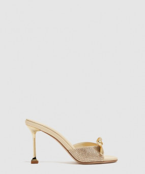 미우미우 버클 장식의 브러쉬드 가죽 슬링백 5XX630