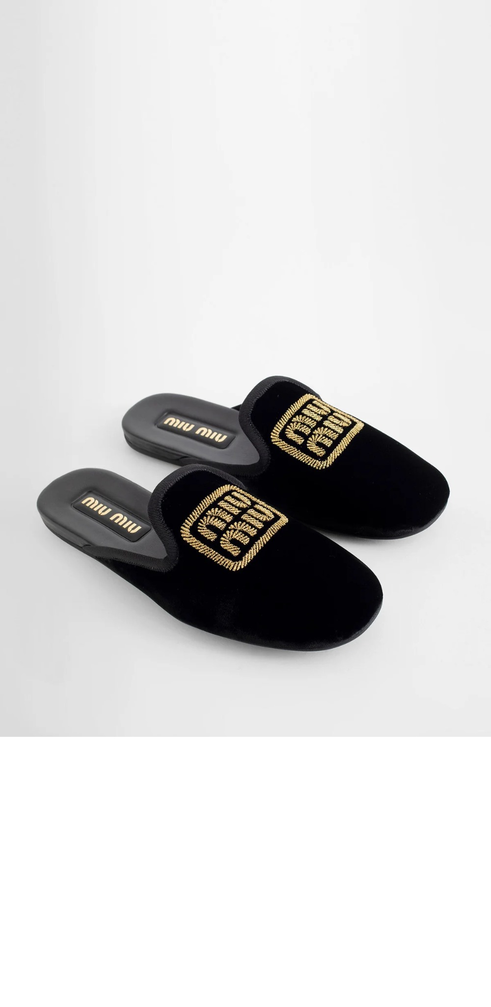 미우미우 벨벳 슬리퍼 5S104E