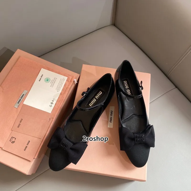 미우미우 리본 펌프스 하이힐 2.5CM