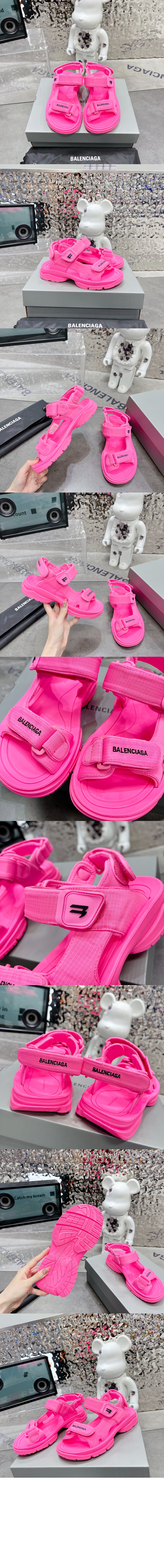 발렌시아가 트랙 터치 스트랩 샌들 706277