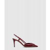 발렌티노 페이턴트 레더 힐 슬링백 펌프스 보르도 3W2S0R