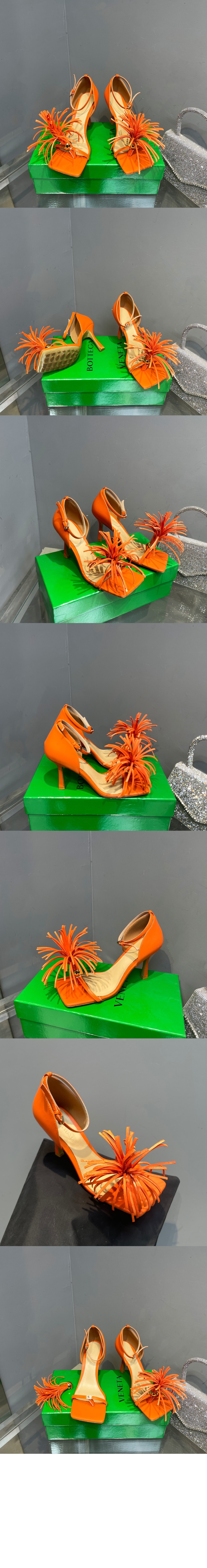 보테가베네타 스트레치 스트랩 샌들 716241