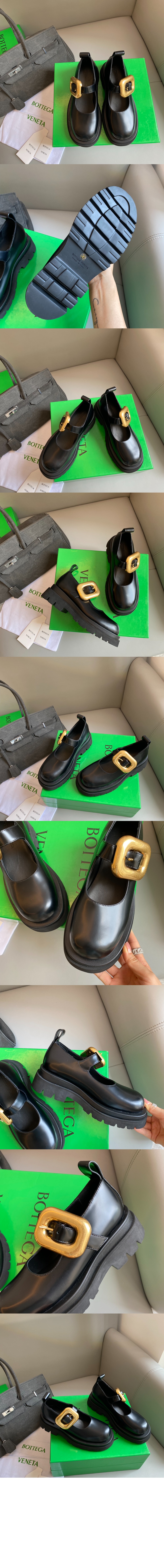 보테가베네타 러그 메리제인 플라츠 729884