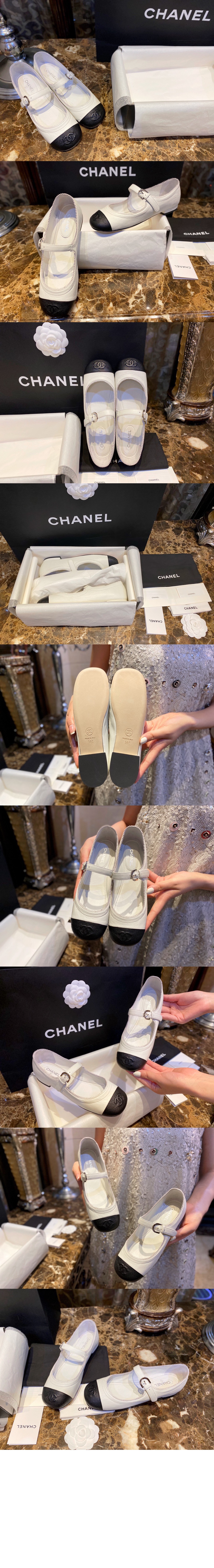 샤넬 메리제인 플랫슈즈 G36482