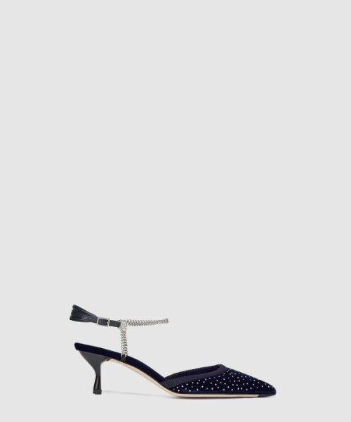 펜디 벨벳 미들 힐 8J8488