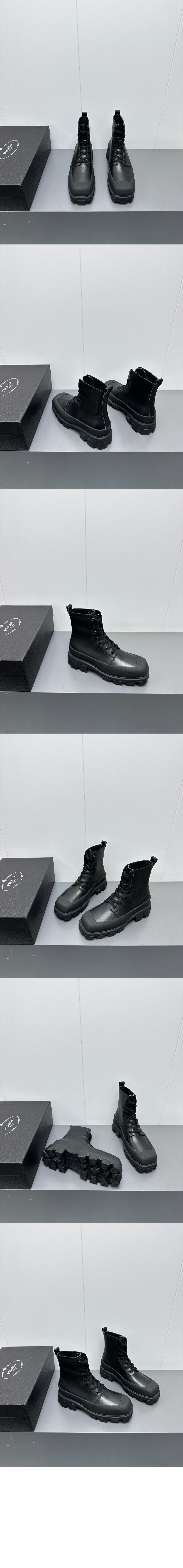 프라다 모노리스 레이스업 부츠 2TG207