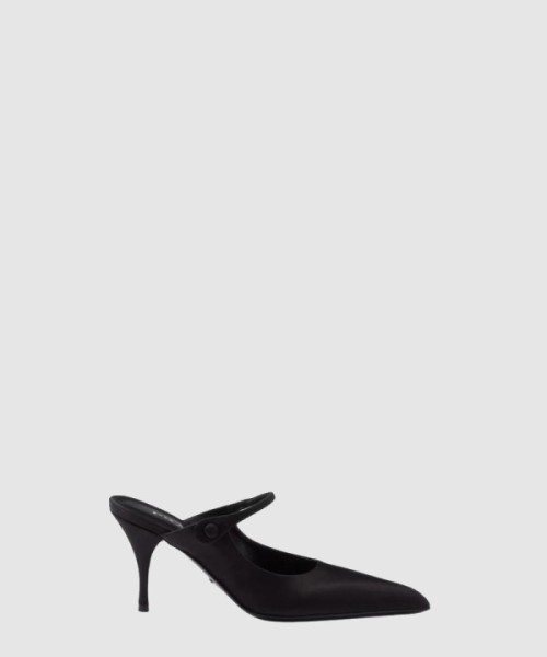 프라다 새틴 뮬 1I483N