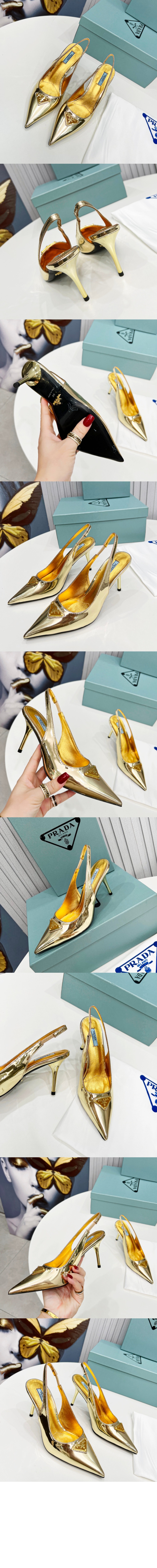 프라다 레더 펌프스 11002N