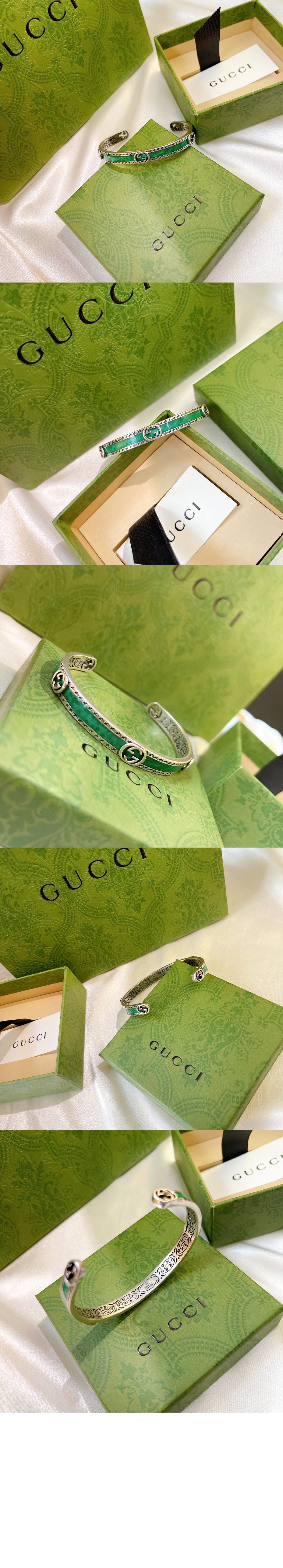 구찌 인터로킹 G 팔찌 645570
