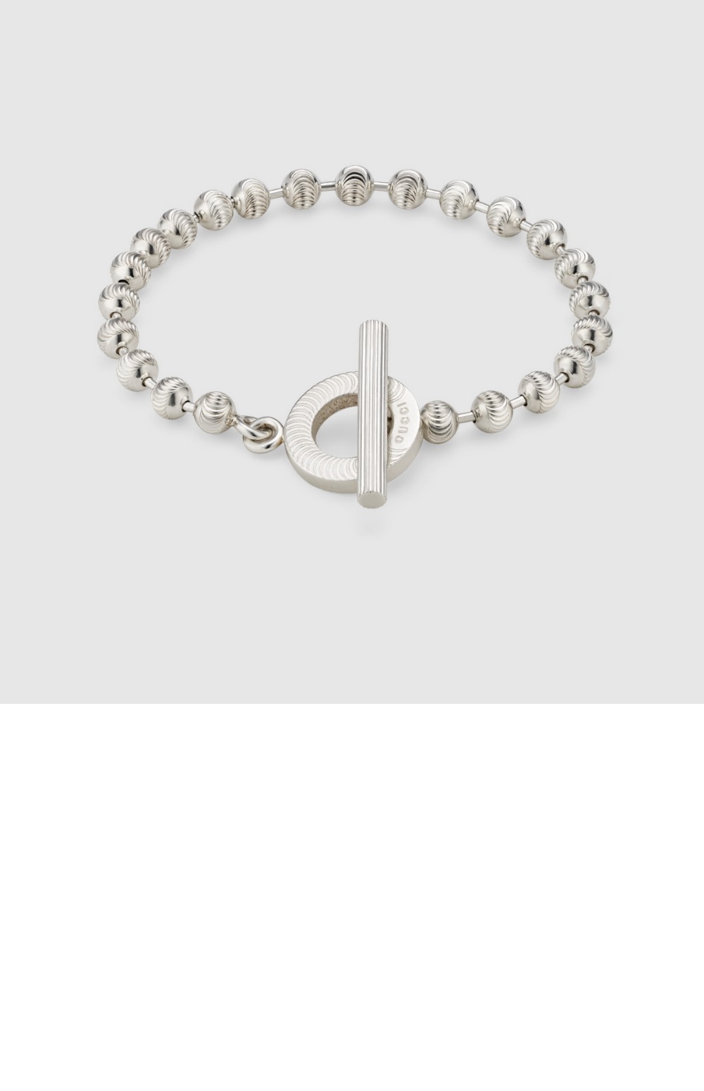 구찌 실버 볼 체인 팔찌 602707