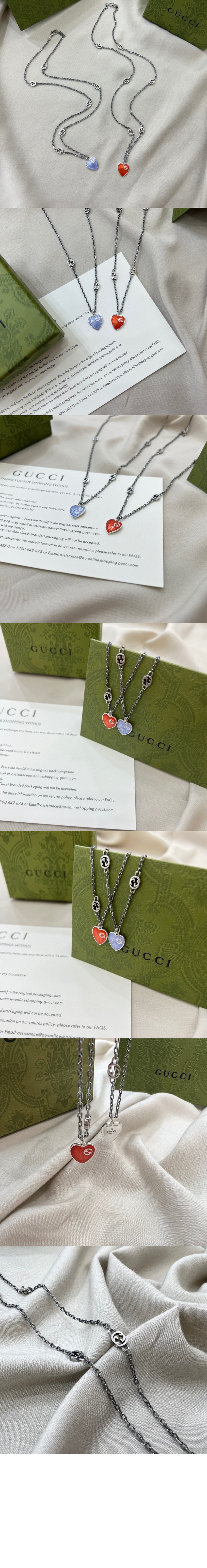 구찌 인터로킹 G 목걸이 645545