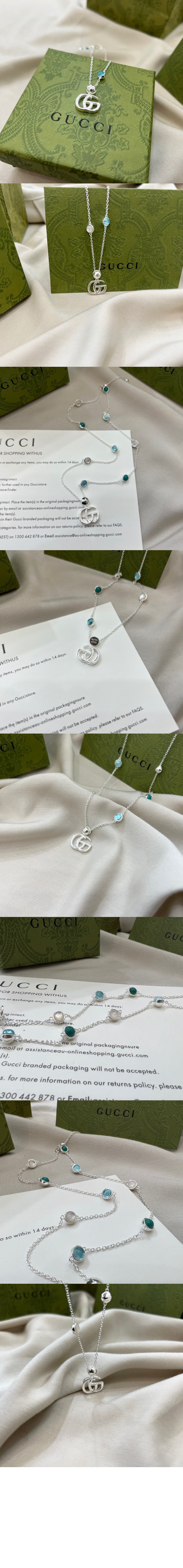 구찌 더블 G 자개 목걸이 527399