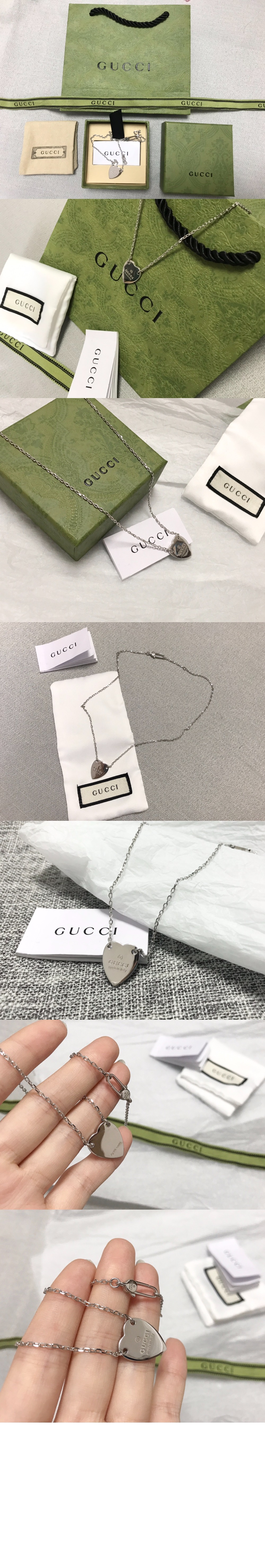 구찌 하트 펜던트 목걸이 223512