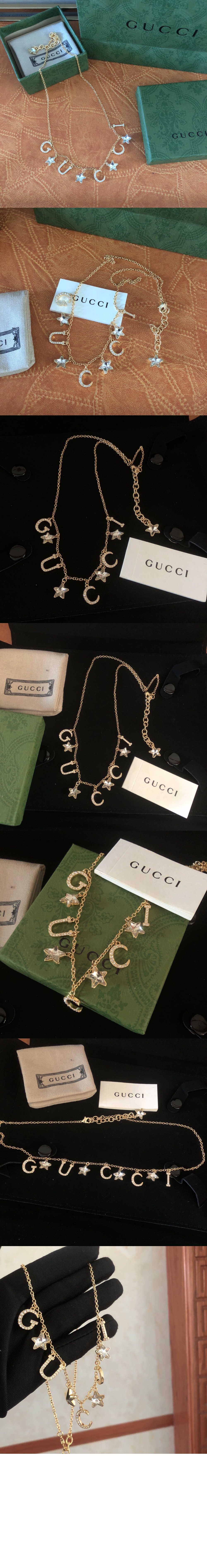 구찌 스크립트 목걸이 679044