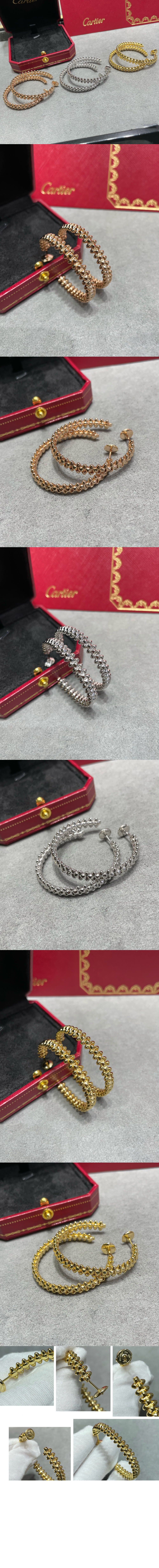 까르띠에 클래쉬 드 까르띠에 후프 귀걸이 B8301416