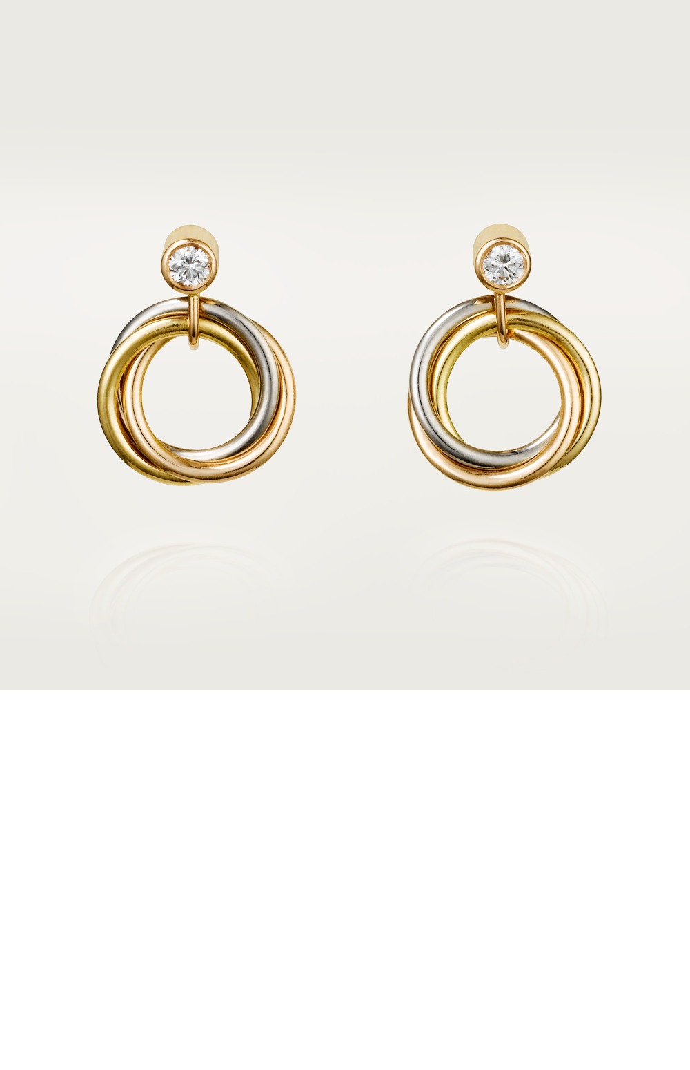 까르띠에 트리니티 귀걸이 B8043200