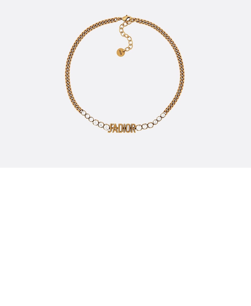 디올 자디올 초커 목걸이 N1595