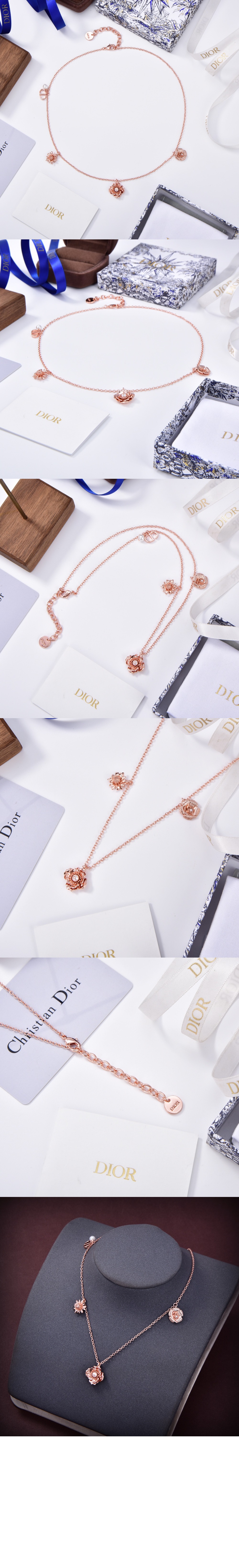 디올 D-Millefiori 목걸이 N2350