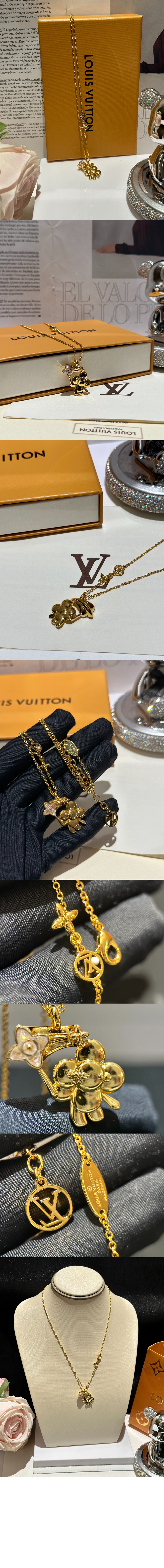 루이비통 비비엔 목걸이 M01351