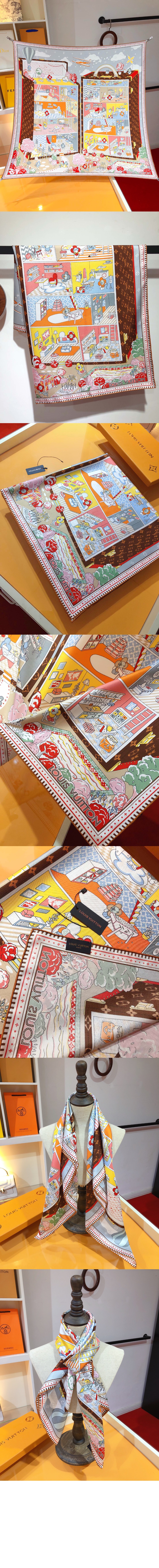 루이비통 비비엔 월드 스퀘어 90 M78127