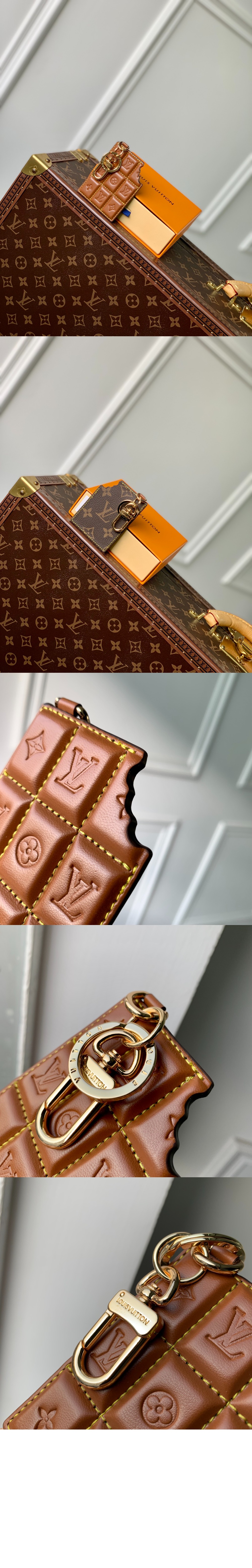 루이비통 LV 초콜릿 바 피겨린 키 홀더 & 백 참 M01478