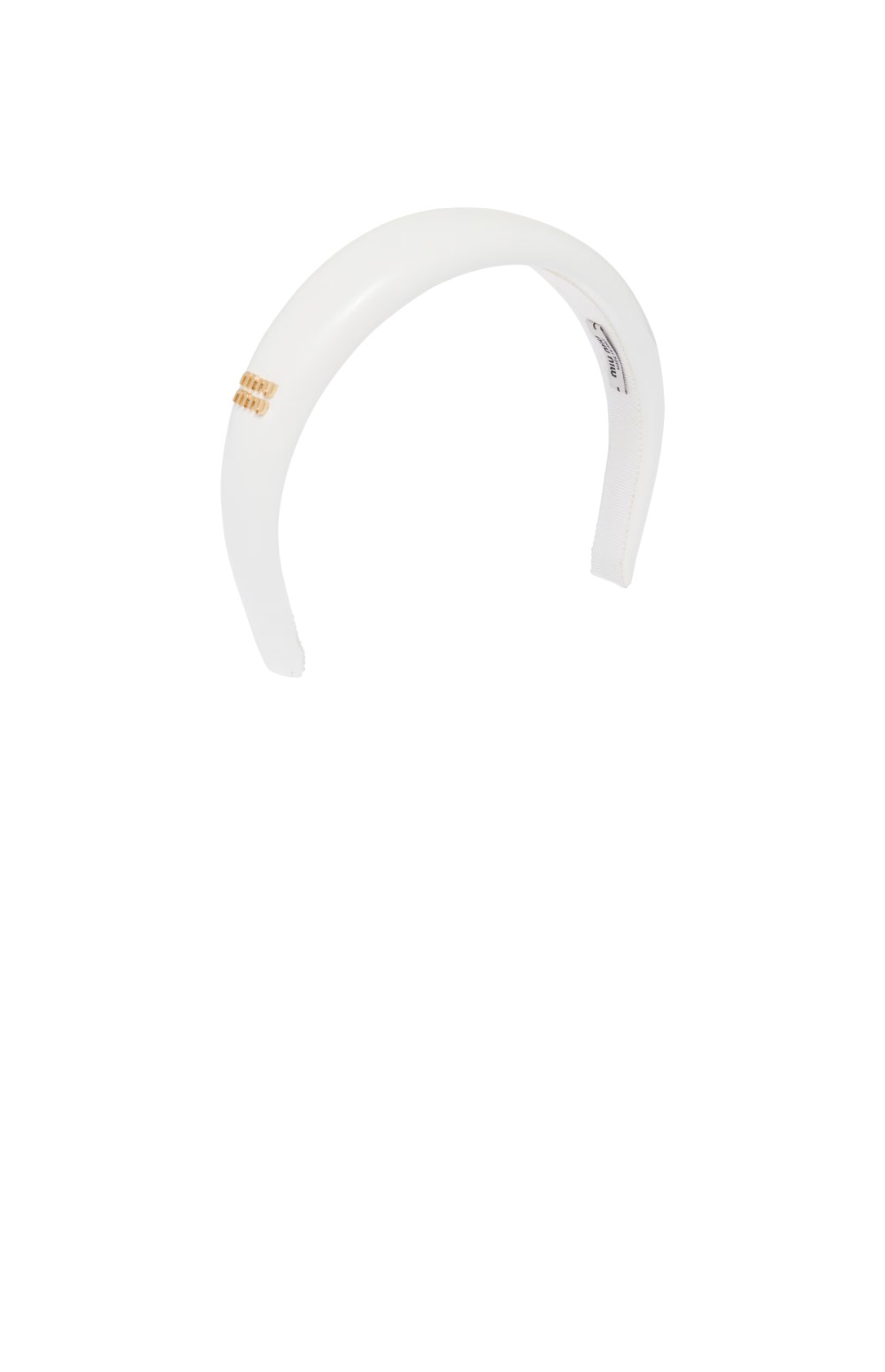 미우미우 페이턴트 가죽 헤드밴드5IH025