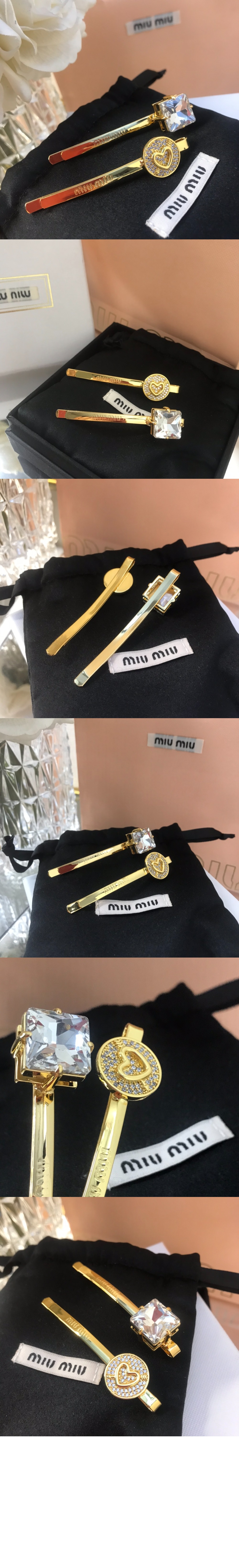 미우미우 헤어 클립 5JF112
