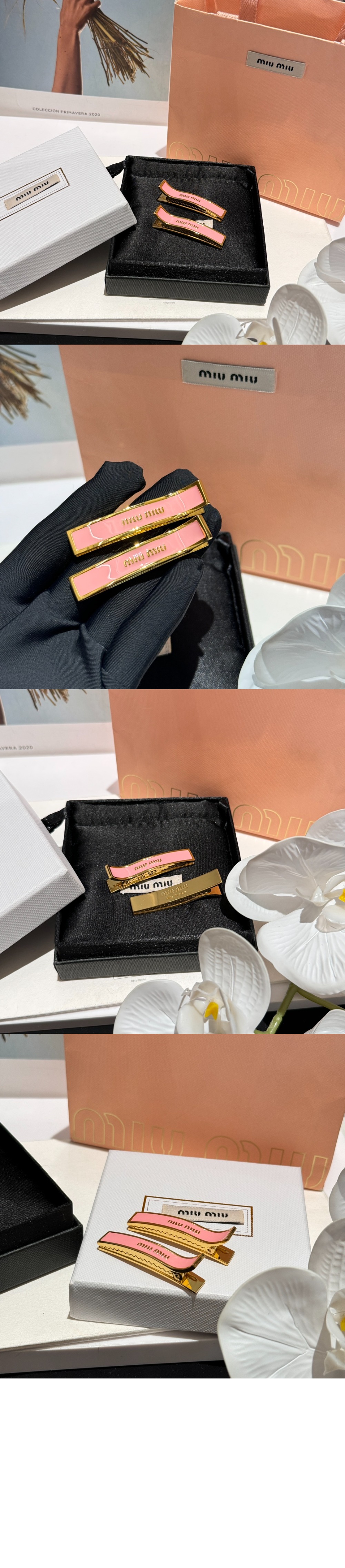 미우미우 헤어 클립 5JF136