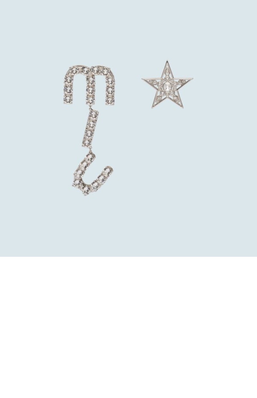 미우미우 비대칭 이어링 5JO660