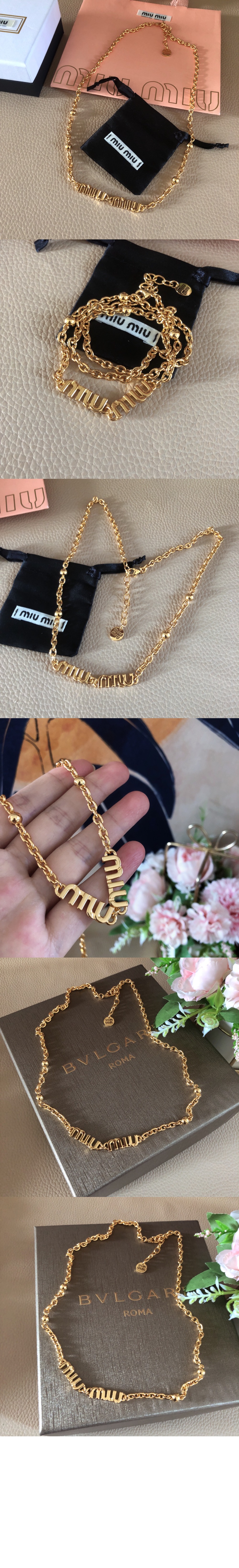 미우미우 메탈 네크리스 5IC059