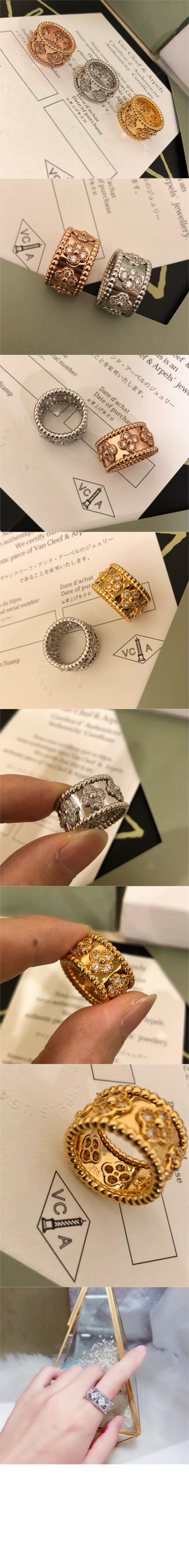 반클리프 빼를리 클로버 반지 9ND00