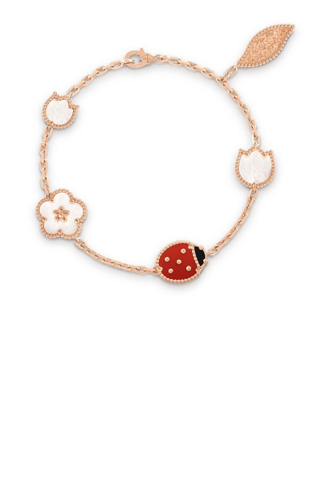 반클리프 럭키 스프링 팔찌 7RR00