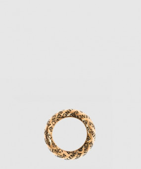 발렌시아가 올오버 로고 루프 반지 702951