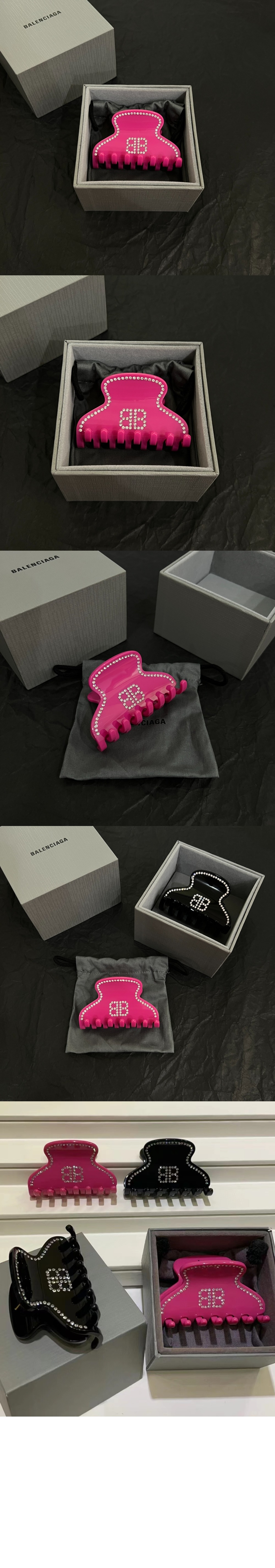 발렌시아가 홀리 Bb 헤어 그립 블랙 769727