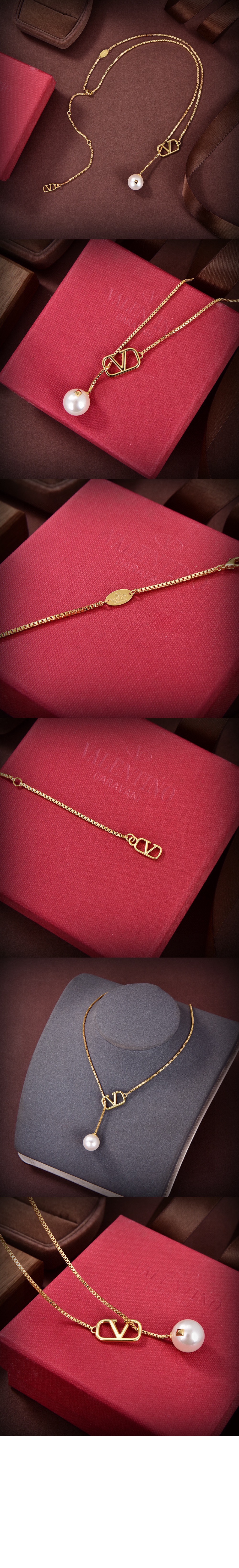 발렌티노 메탈 네크리스