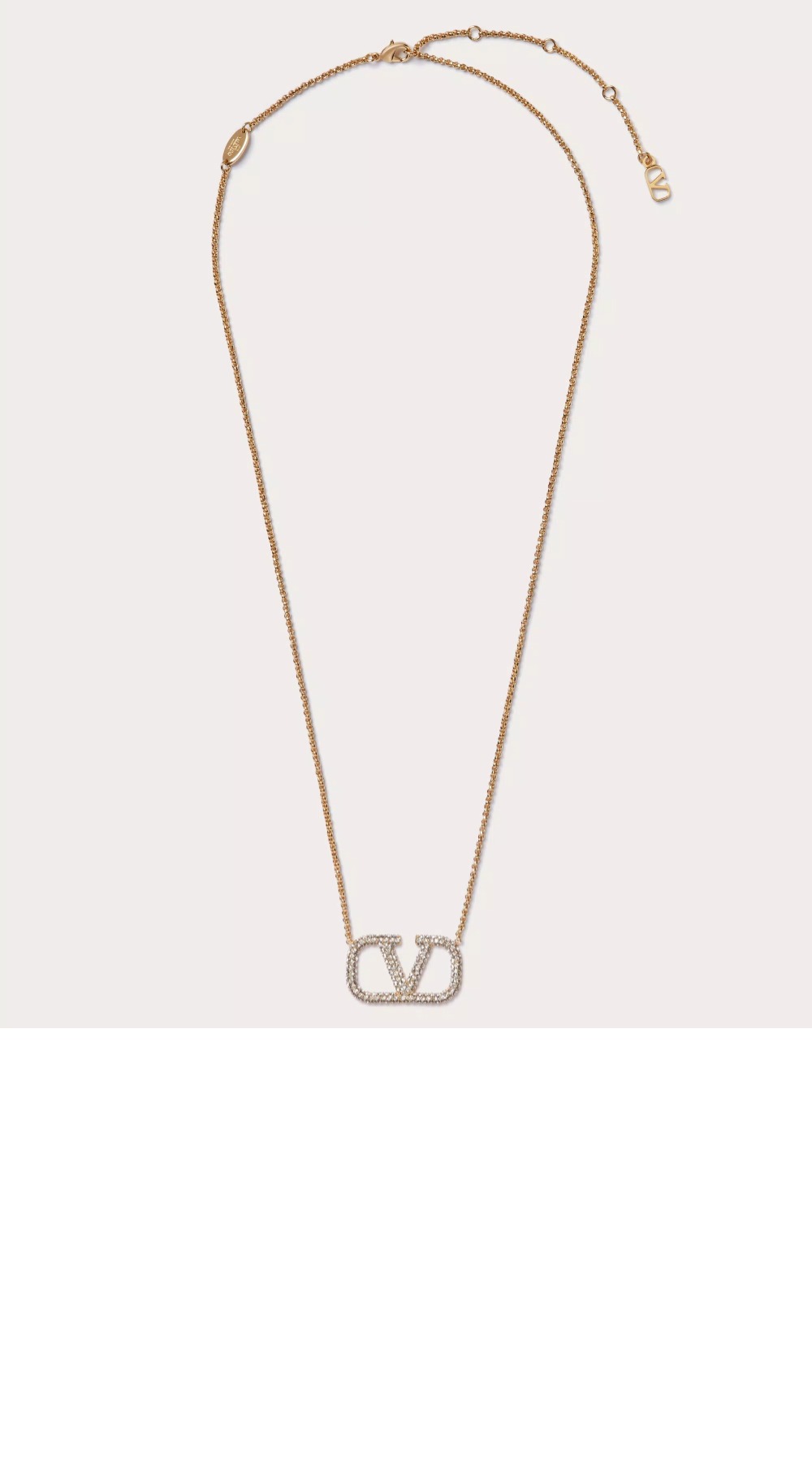 발렌티노 크리스털 네크리스